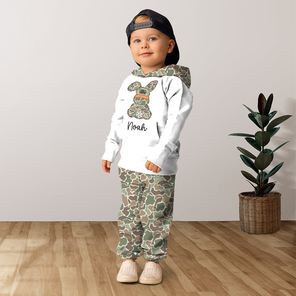 Egg Hunter - Personalized Kid Hoodie & Kid Jogger Sweatpants