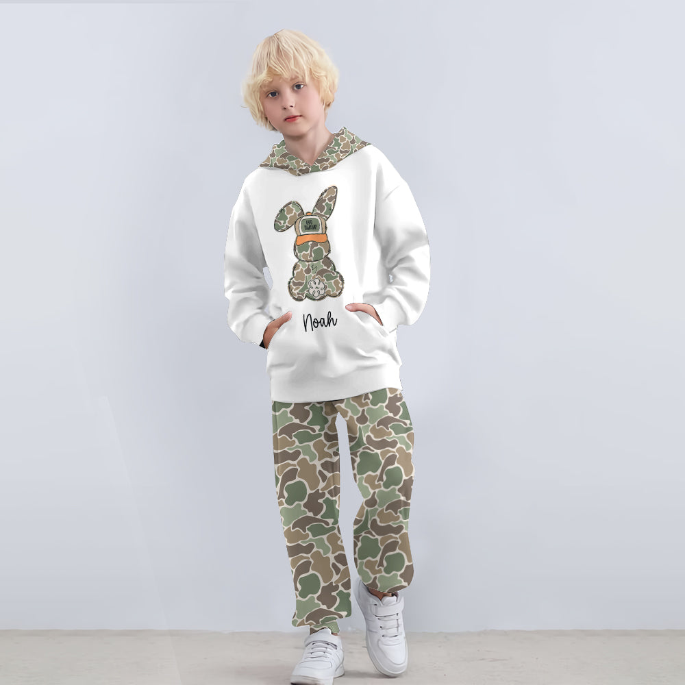 Egg Hunter - Personalized Kid Hoodie & Kid Jogger Sweatpants