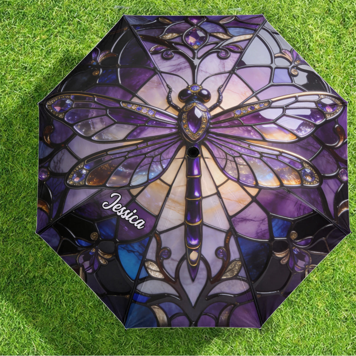 Majestic Dragonfly - Personalized Dragonfly Umbrella