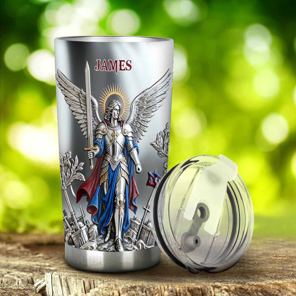 Saint Michael - Personalized Christian Tumbler