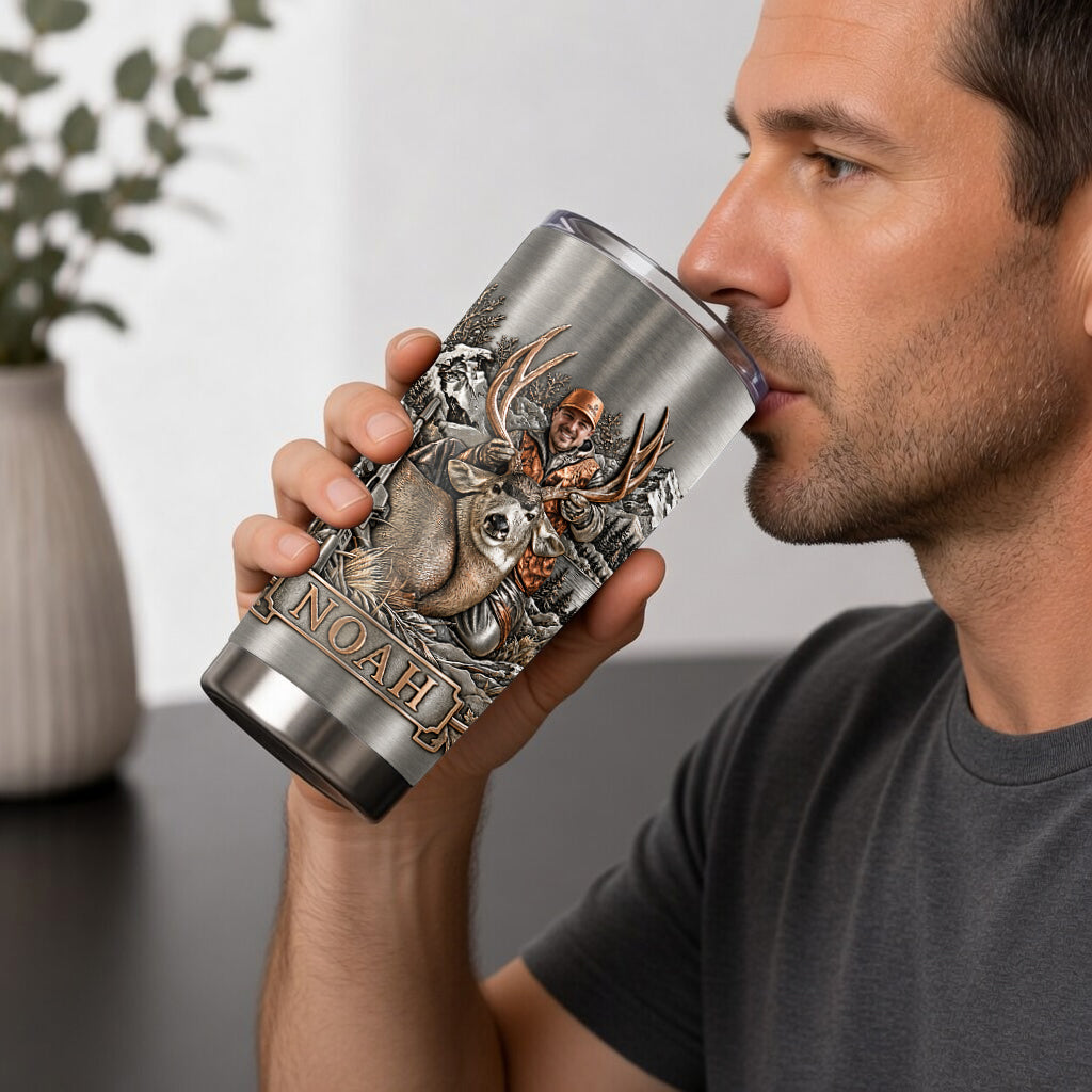 Deer Hunting - Personalized Hunting Tumbler