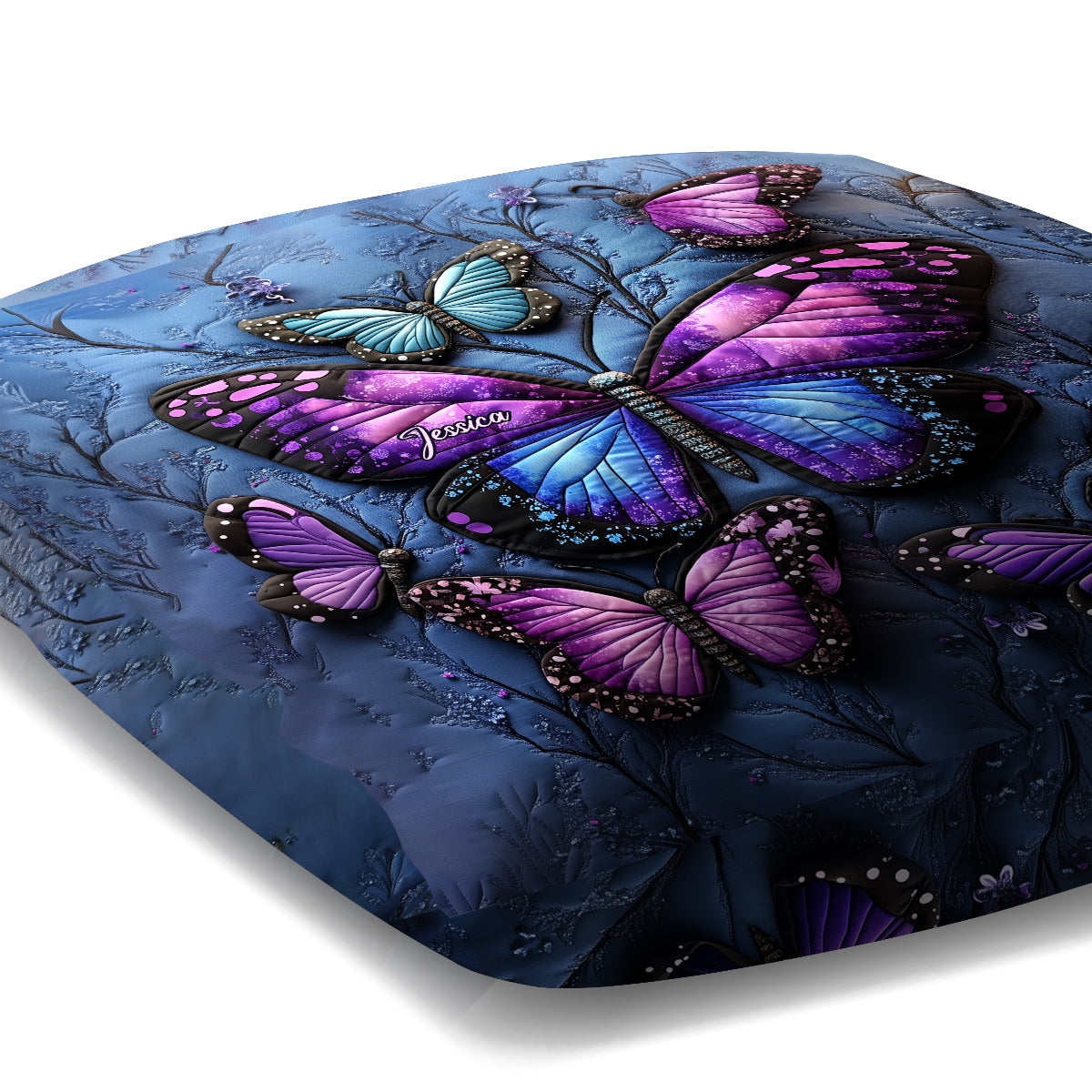 Beautiful Butterflies - Personalized Butterfly Throw Pillow