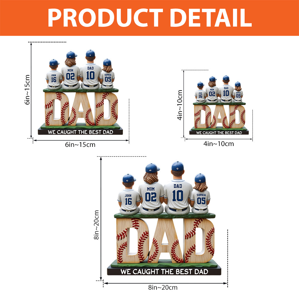 We Caught The Best Dad - Personalized Father Custom Shaped Acrylic Plaque