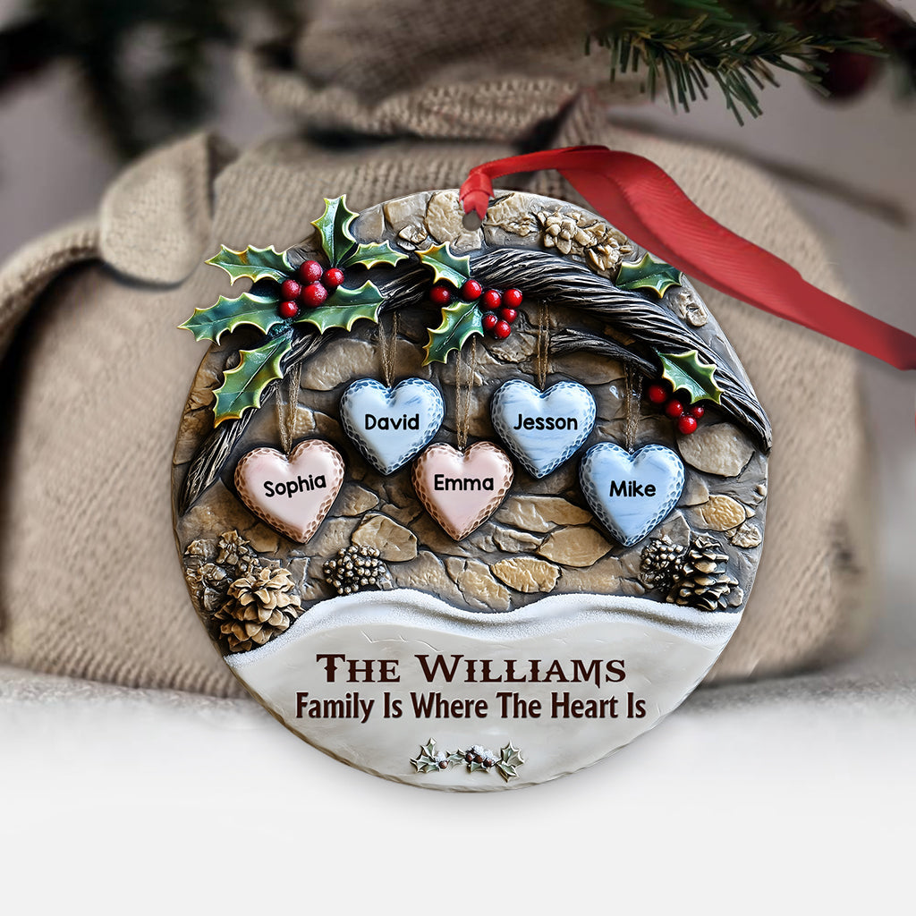 Merry Christmas - Personalized Family Ornament