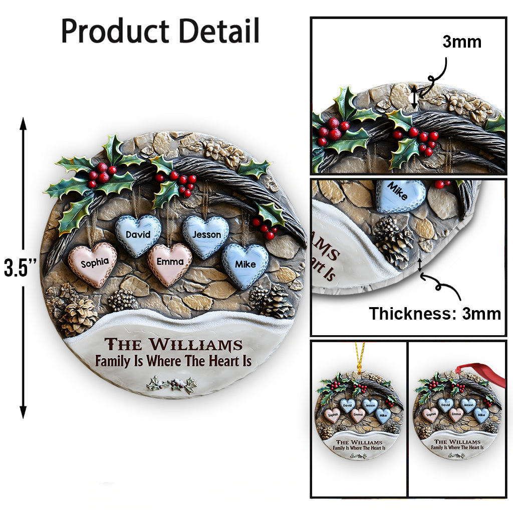 Merry Christmas - Personalized Family Ornament