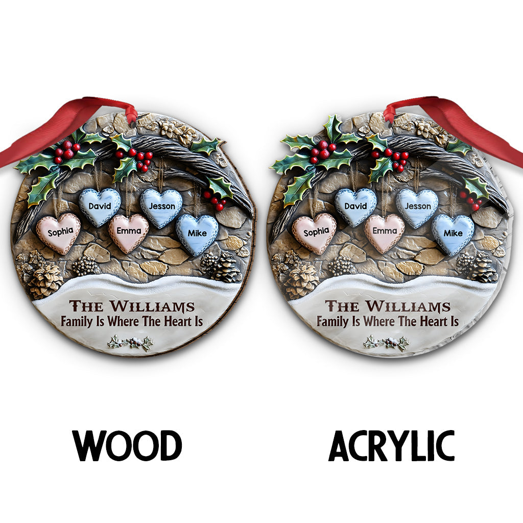 Merry Christmas - Personalized Family Ornament