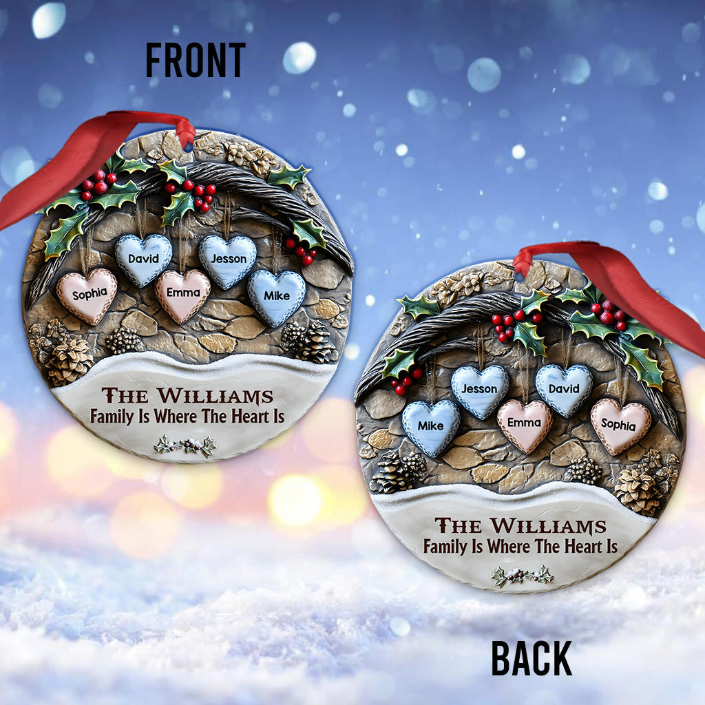 Merry Christmas - Personalized Family Ornament