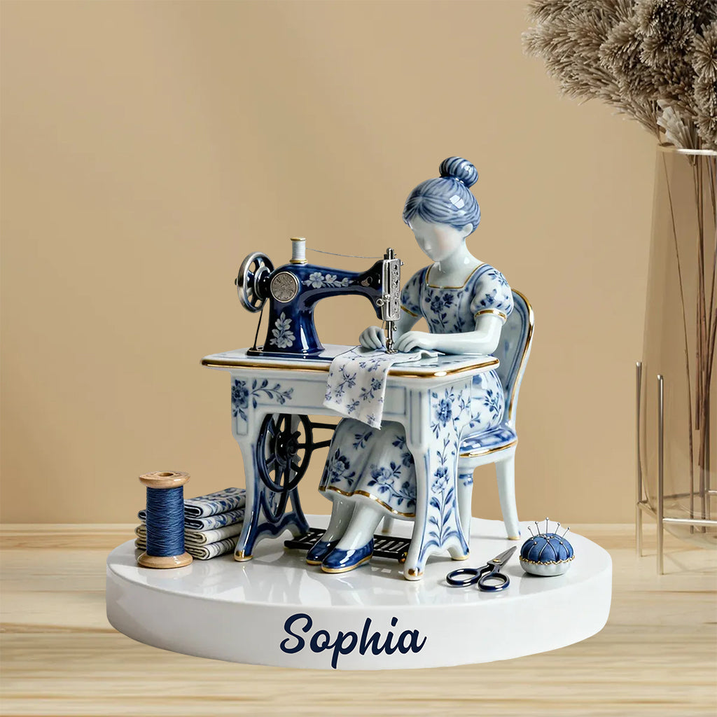 Love Sewing - Personalized Sewing Custom Shaped Acrylic Plaque