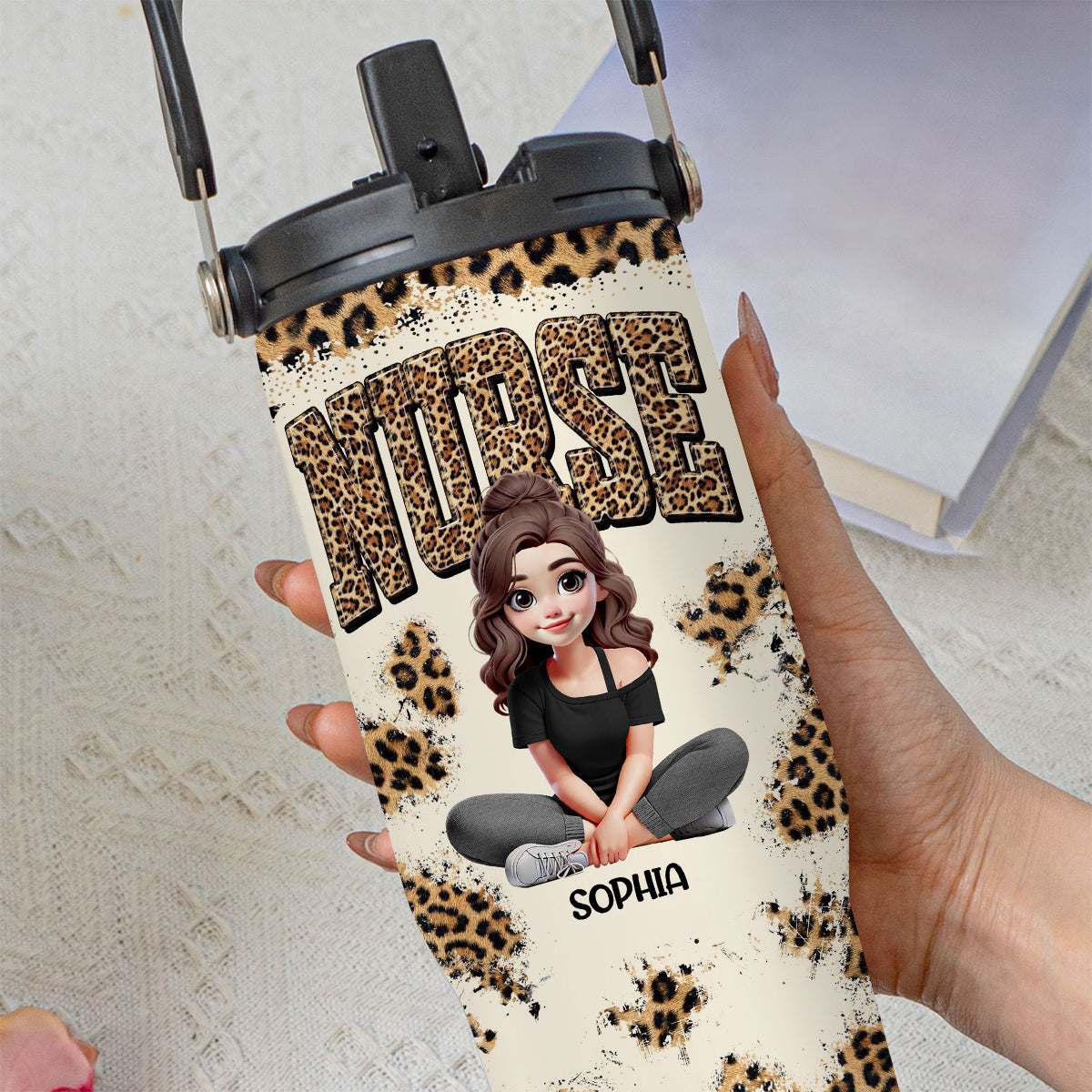 Nurse Life - Personalized Nurse Tumbler With Grip Handle