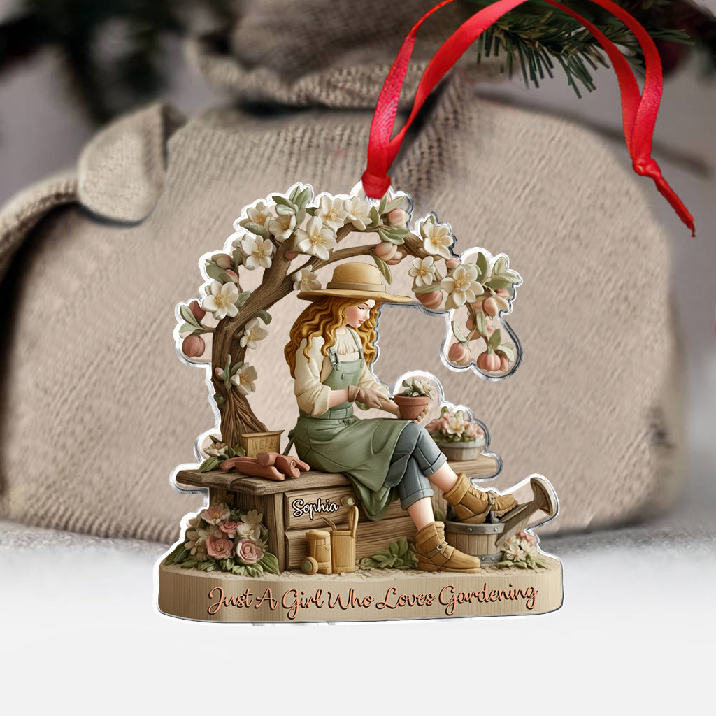 Love Gardening - Personalized Gardening Ornament