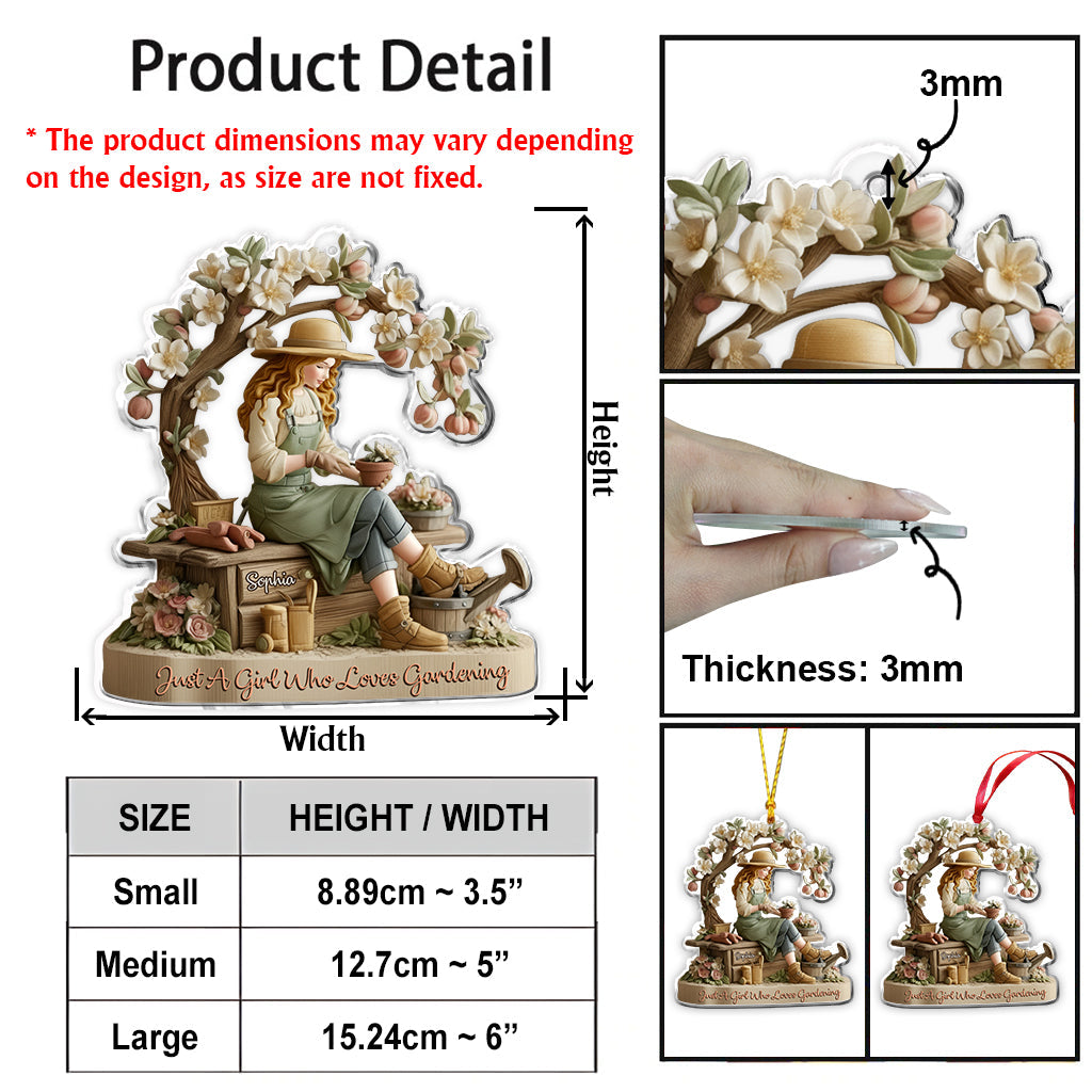 Love Gardening - Personalized Gardening Ornament