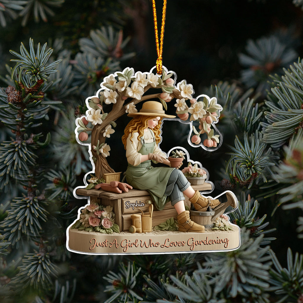 Love Gardening - Personalized Gardening Ornament