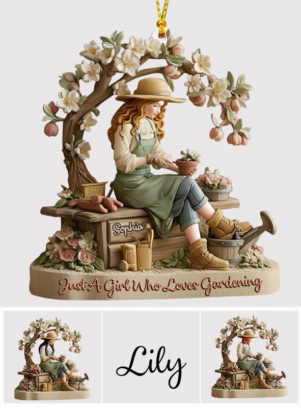 Love Gardening - Personalized Gardening Ornament