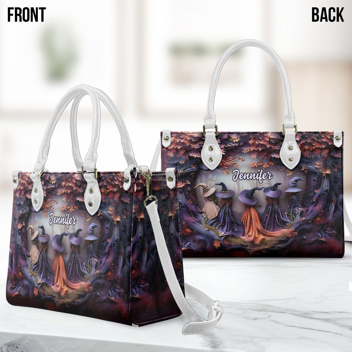Beautiful Witches - Personalized Witch Leather Handbag