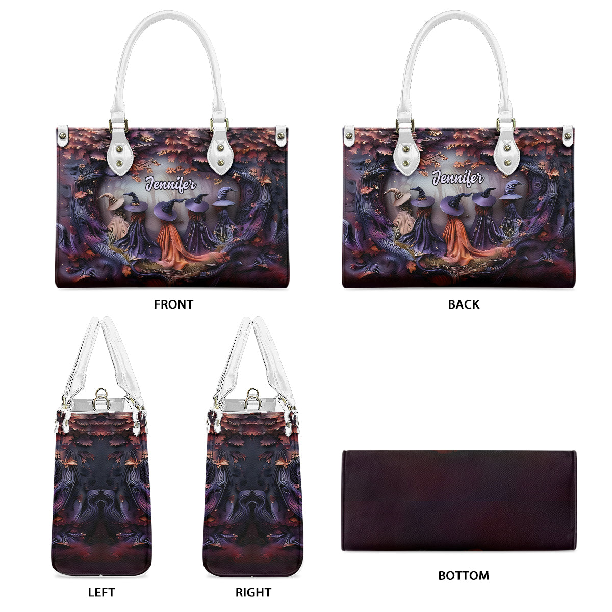 Beautiful Witches - Personalized Witch Leather Handbag