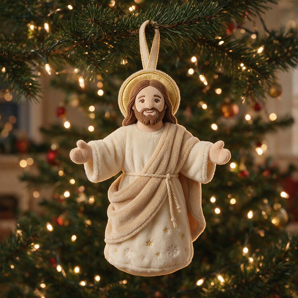 Christmas Eve - Personalized Christian Plush Ornament