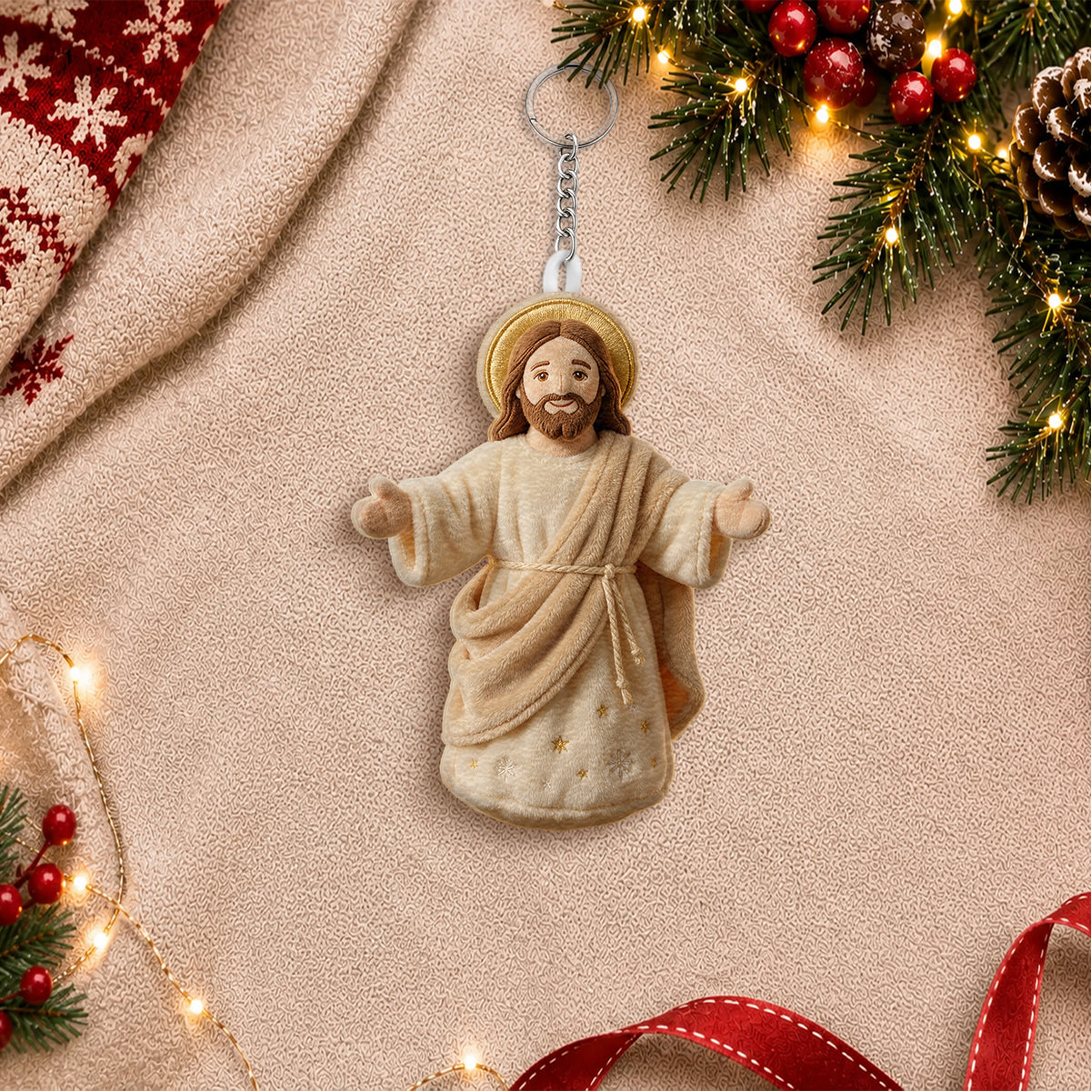 Christmas Eve - Personalized Christian Plush Ornament