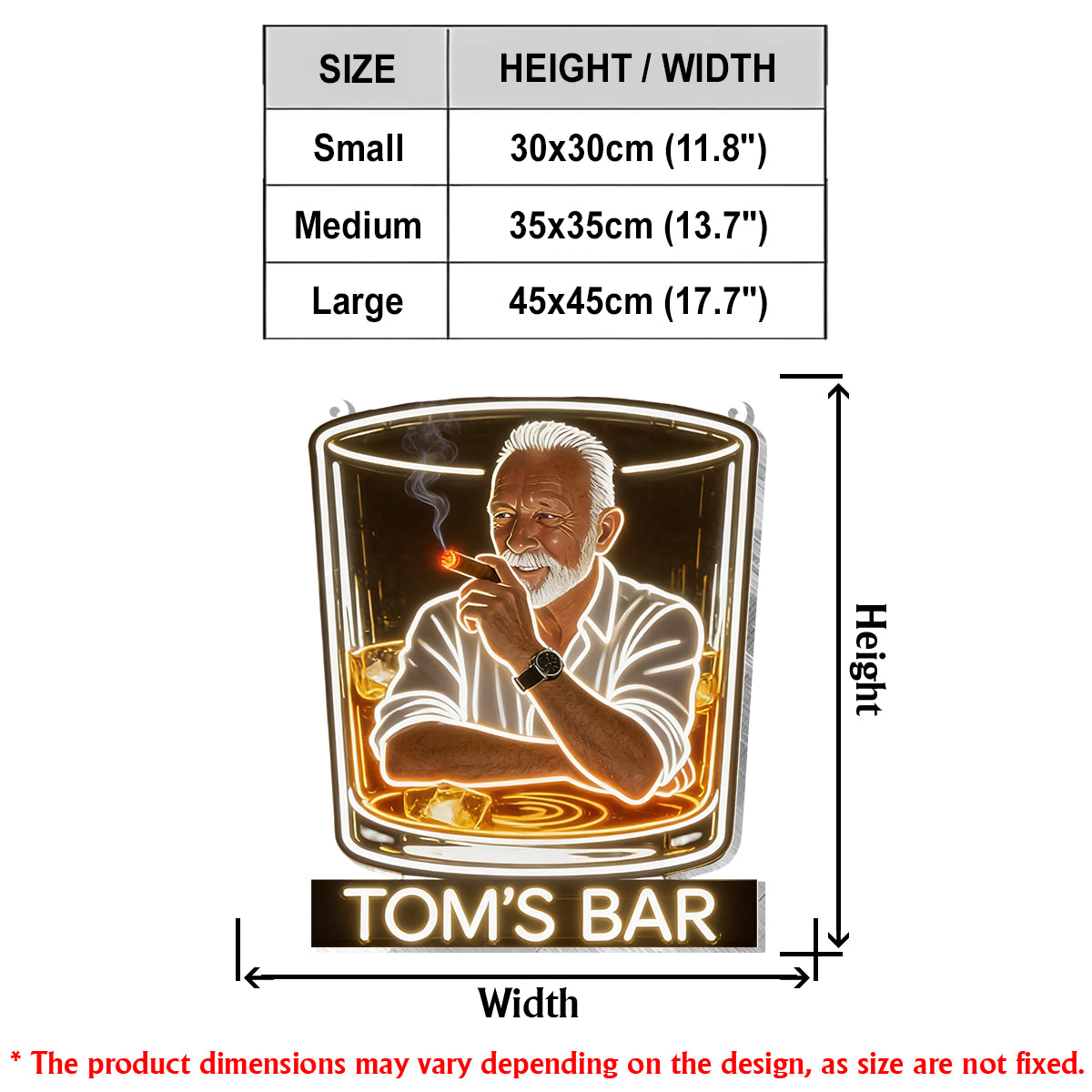 The Whiskey Lover Gift Set - Personalized Whisky LED Acrylic Sign & Plaque & Travel Bag