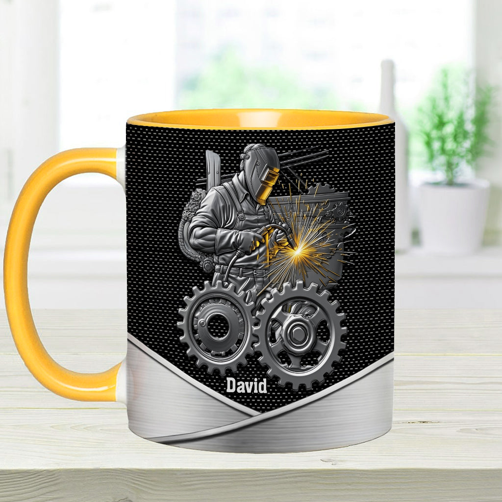 Strong Ones Become Welder - Personalized Welder Accent Mug