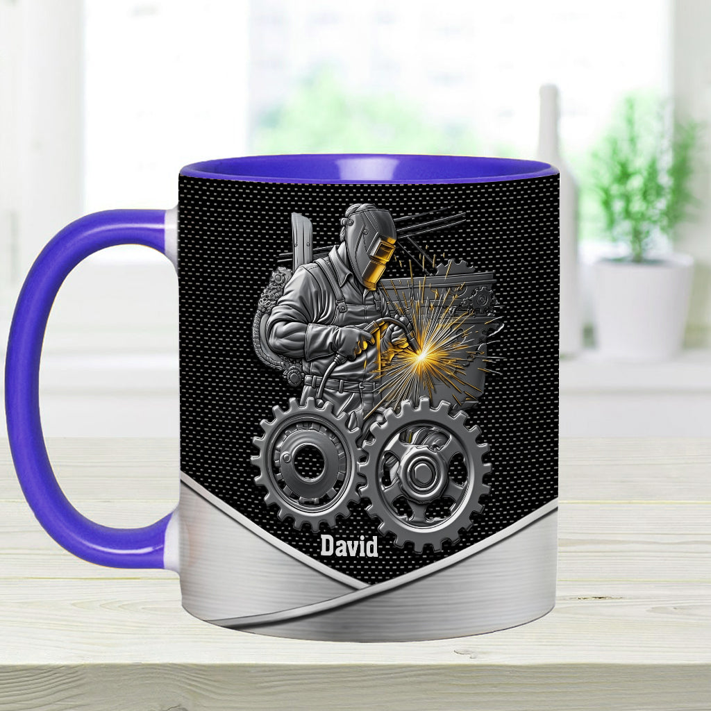Strong Ones Become Welder - Personalized Welder Accent Mug