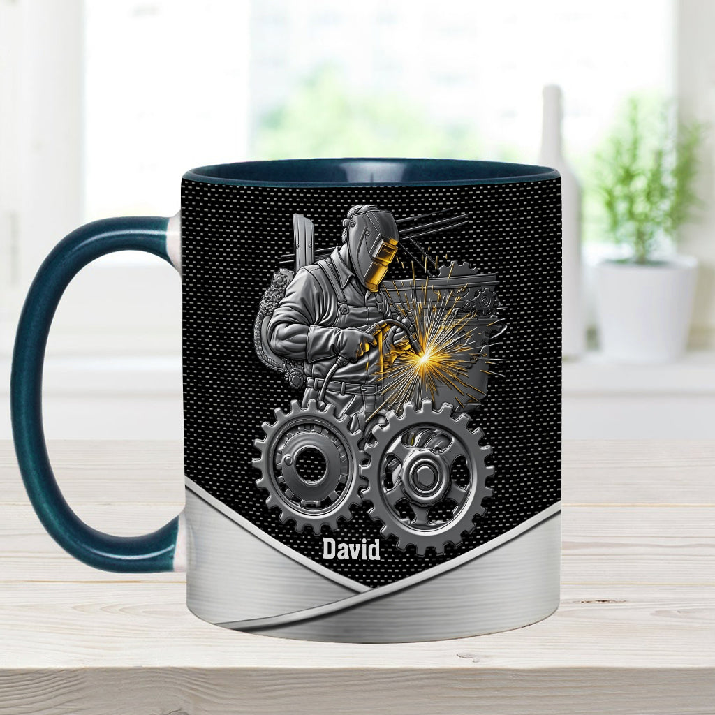 Strong Ones Become Welder - Personalized Welder Accent Mug