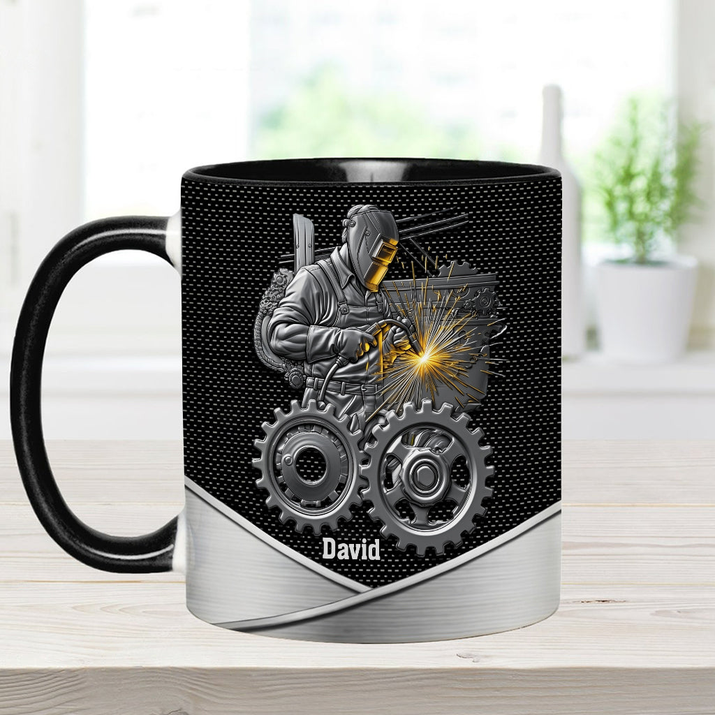 Strong Ones Become Welder - Personalized Welder Accent Mug