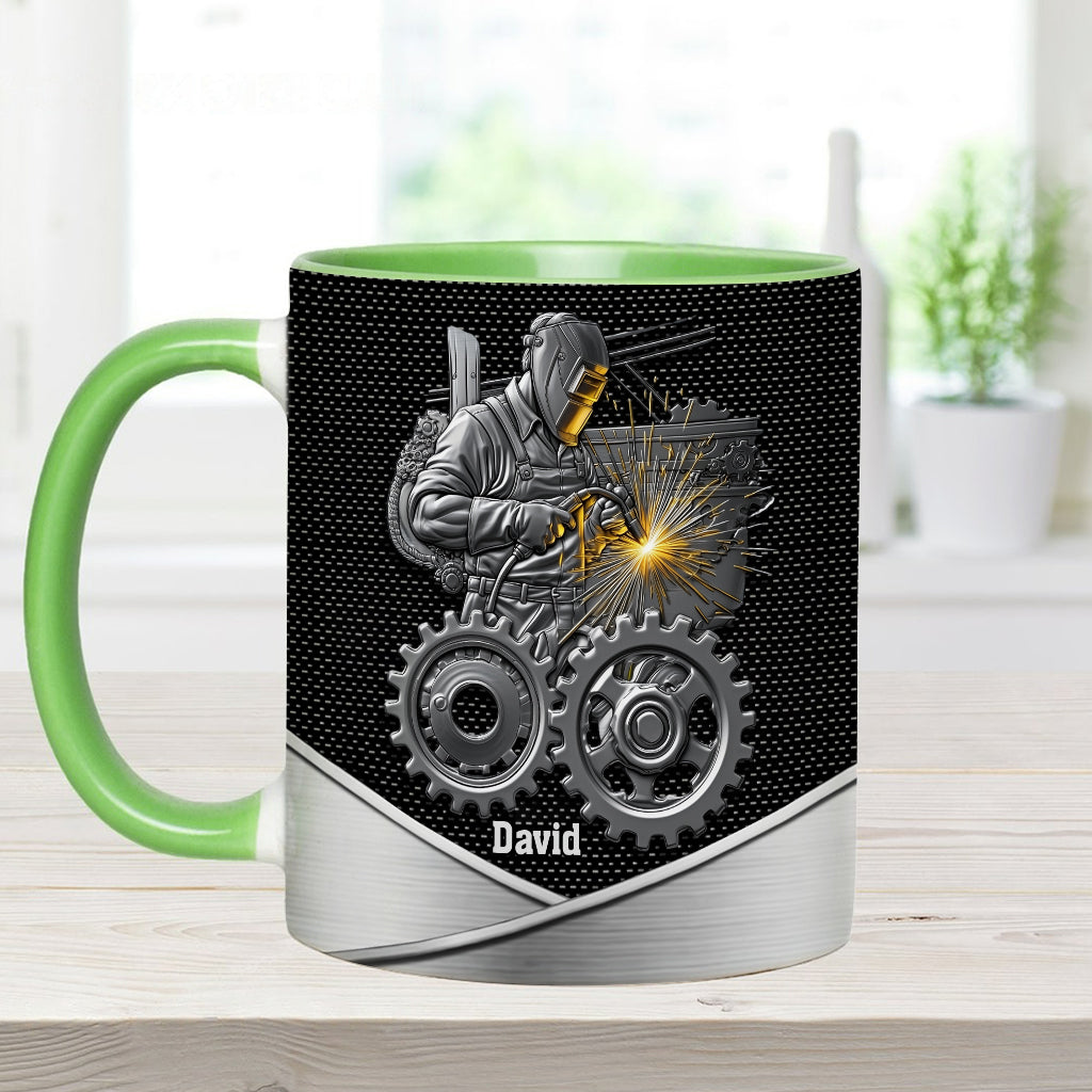 Strong Ones Become Welder - Personalized Welder Accent Mug
