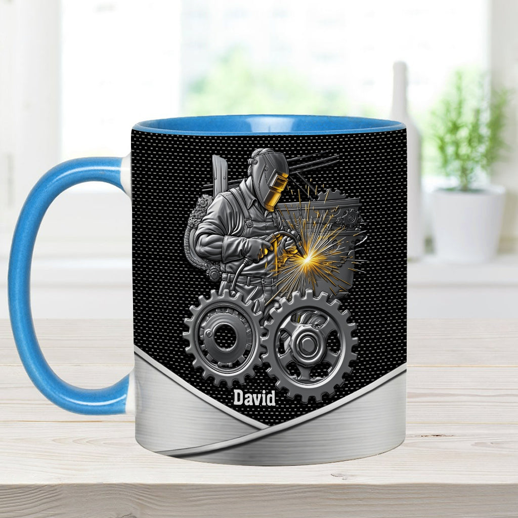 Strong Ones Become Welder - Personalized Welder Accent Mug