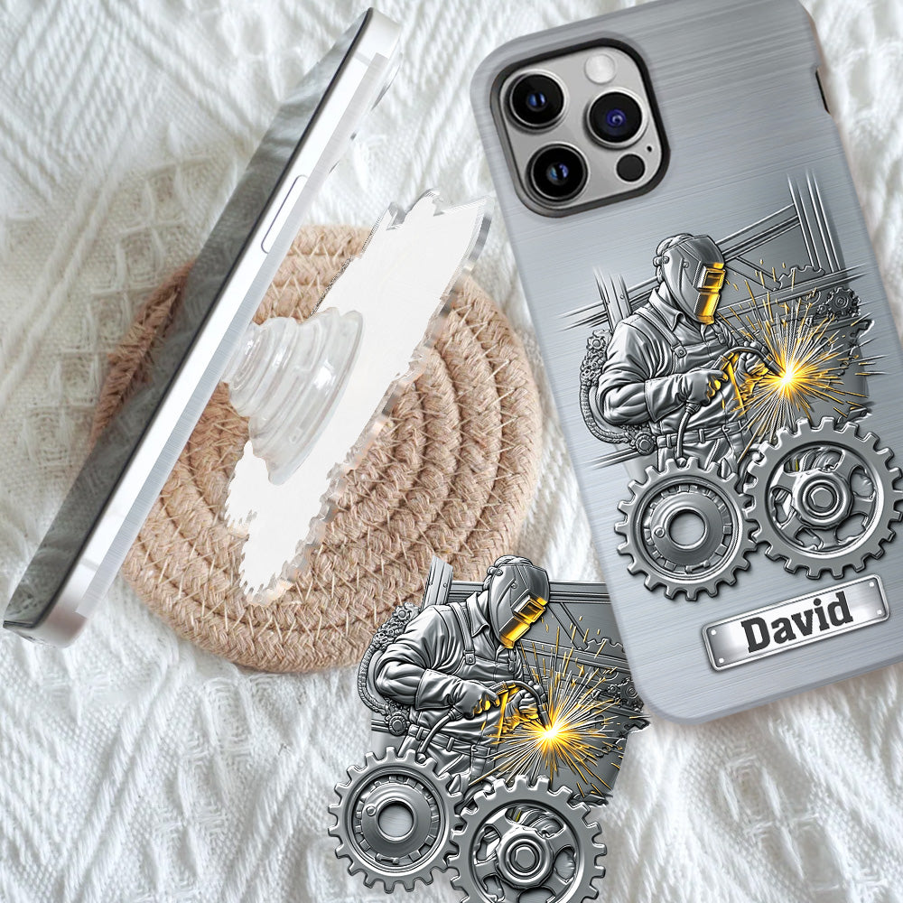 Strong Ones Become Welder - Personalized Welder Full Print Phone Case
