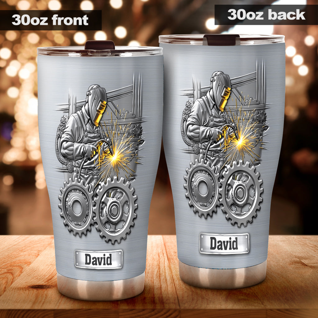 Strong Ones Become Welder - Personalized Welder Tumbler