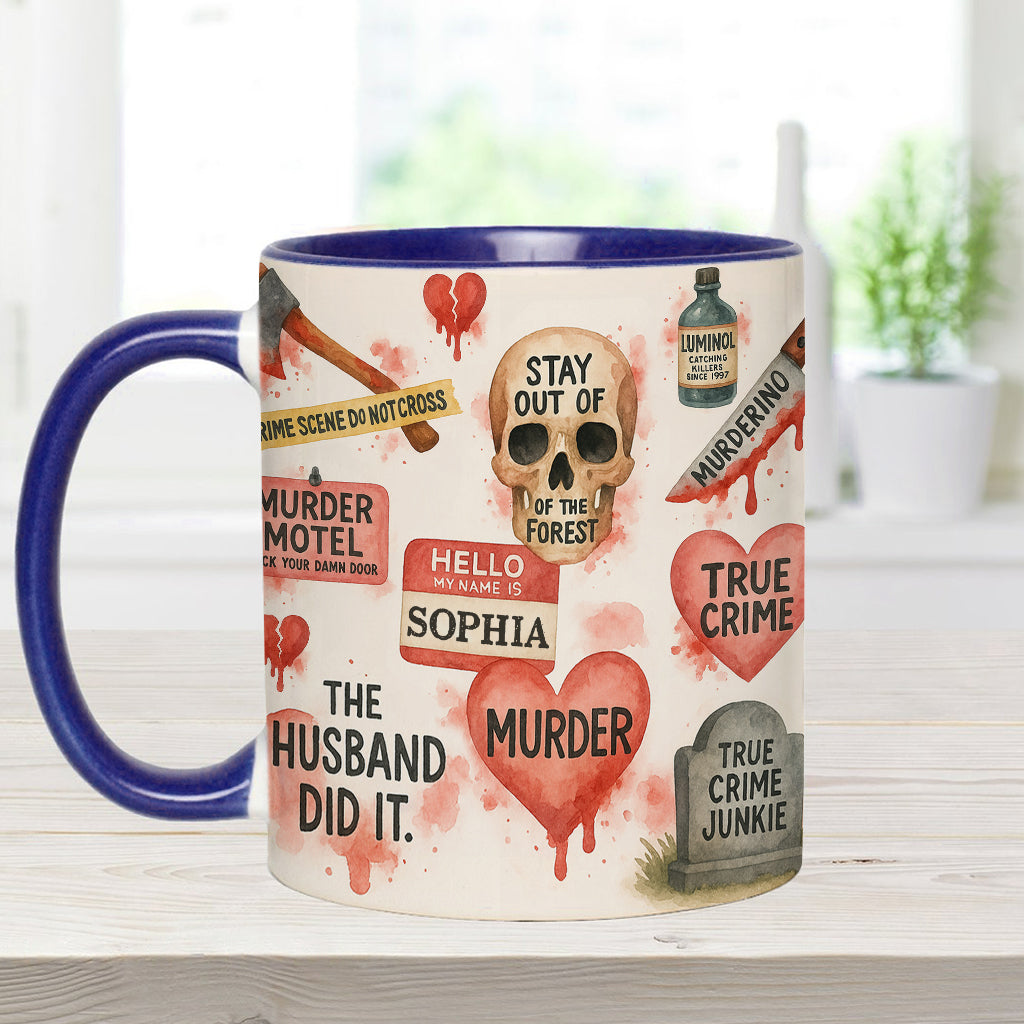 True Crime Lover - Personalized True Crime Accent Mug