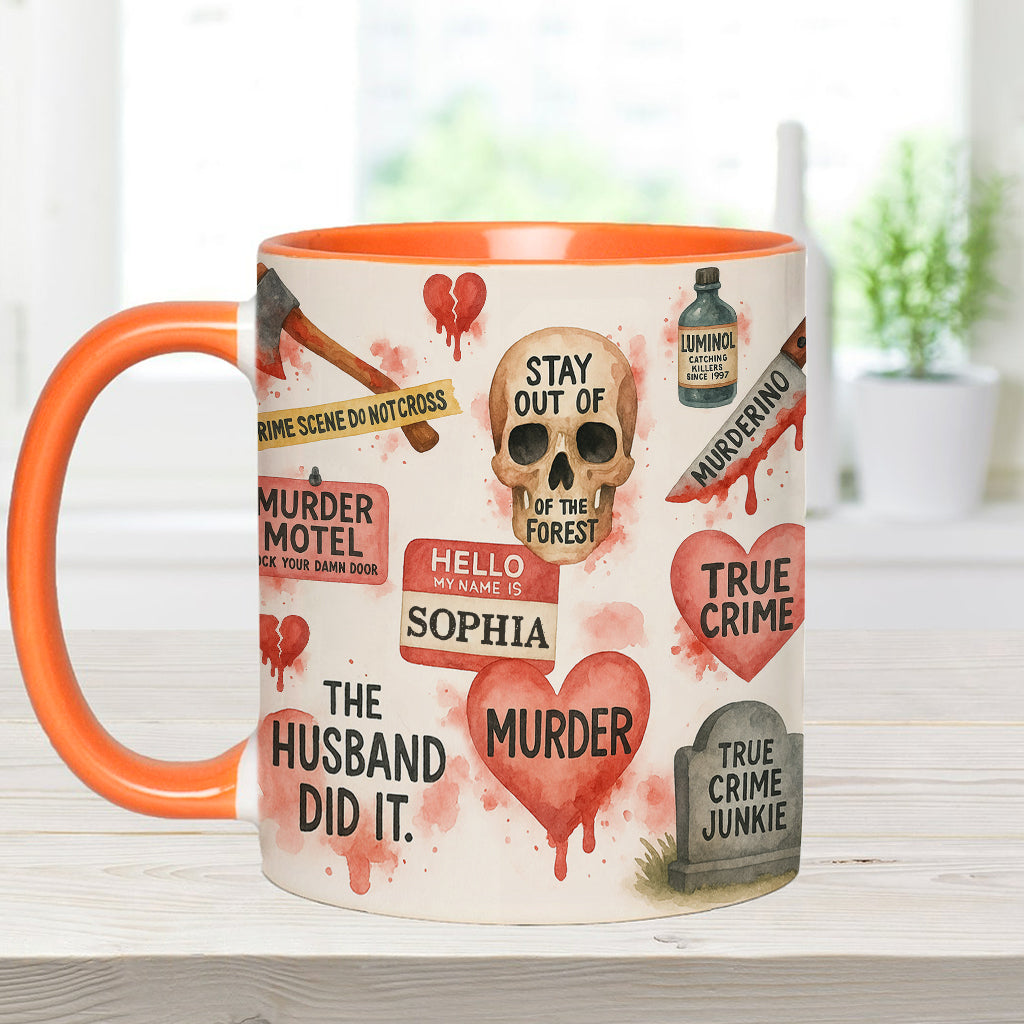 True Crime Lover - Personalized True Crime Accent Mug