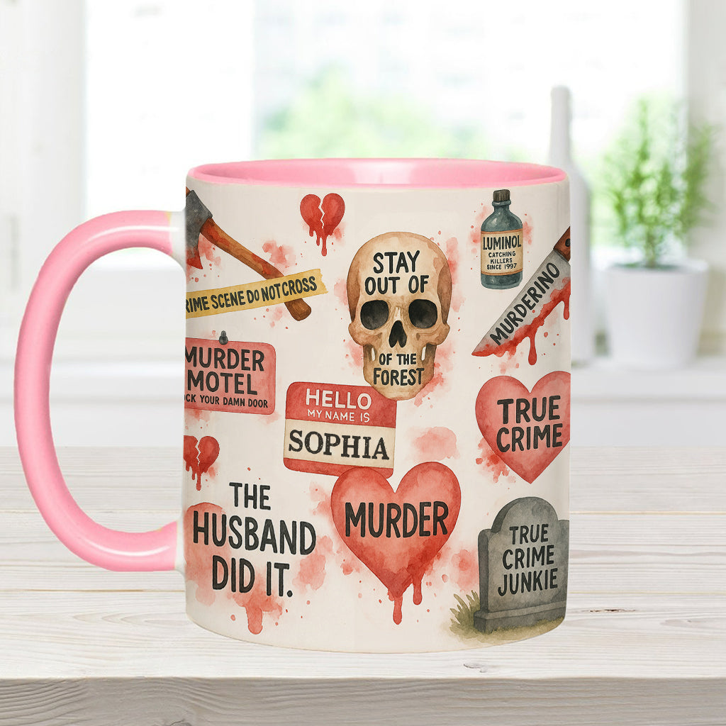 True Crime Lover - Personalized True Crime Accent Mug