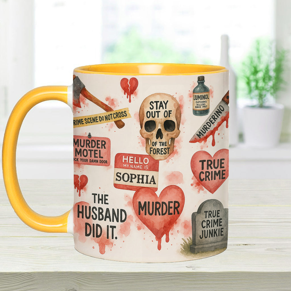 True Crime Lover - Personalized True Crime Accent Mug