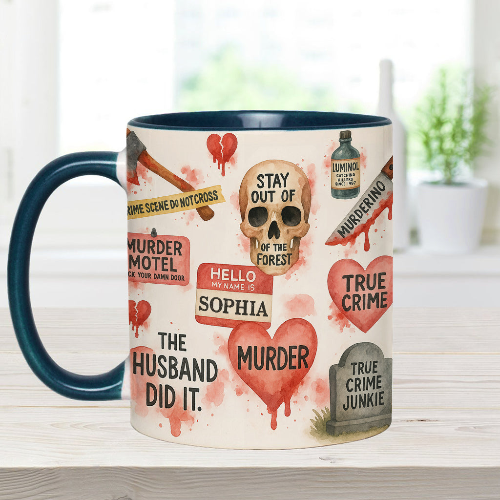 True Crime Lover - Personalized True Crime Accent Mug