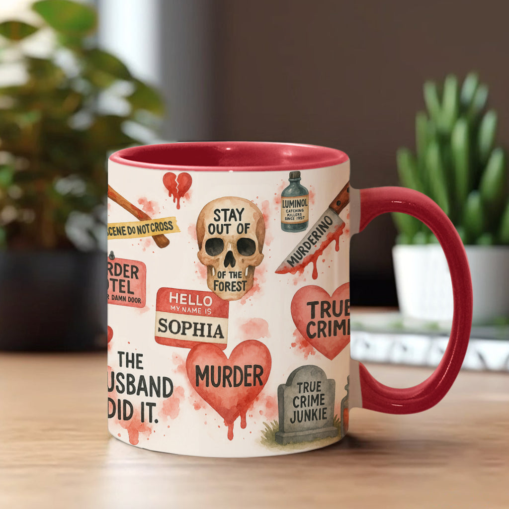 True Crime Lover - Personalized True Crime Accent Mug