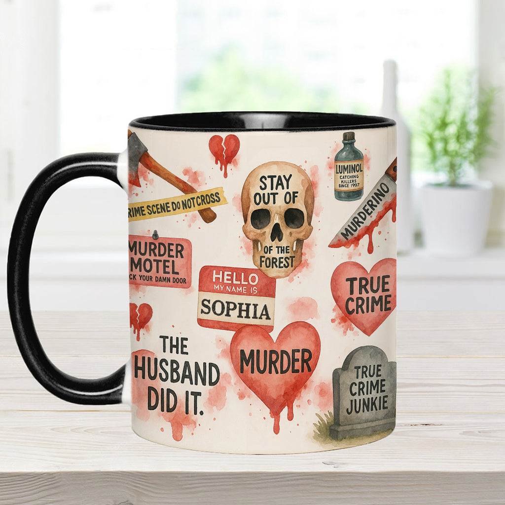 True Crime Lover - Personalized True Crime Accent Mug