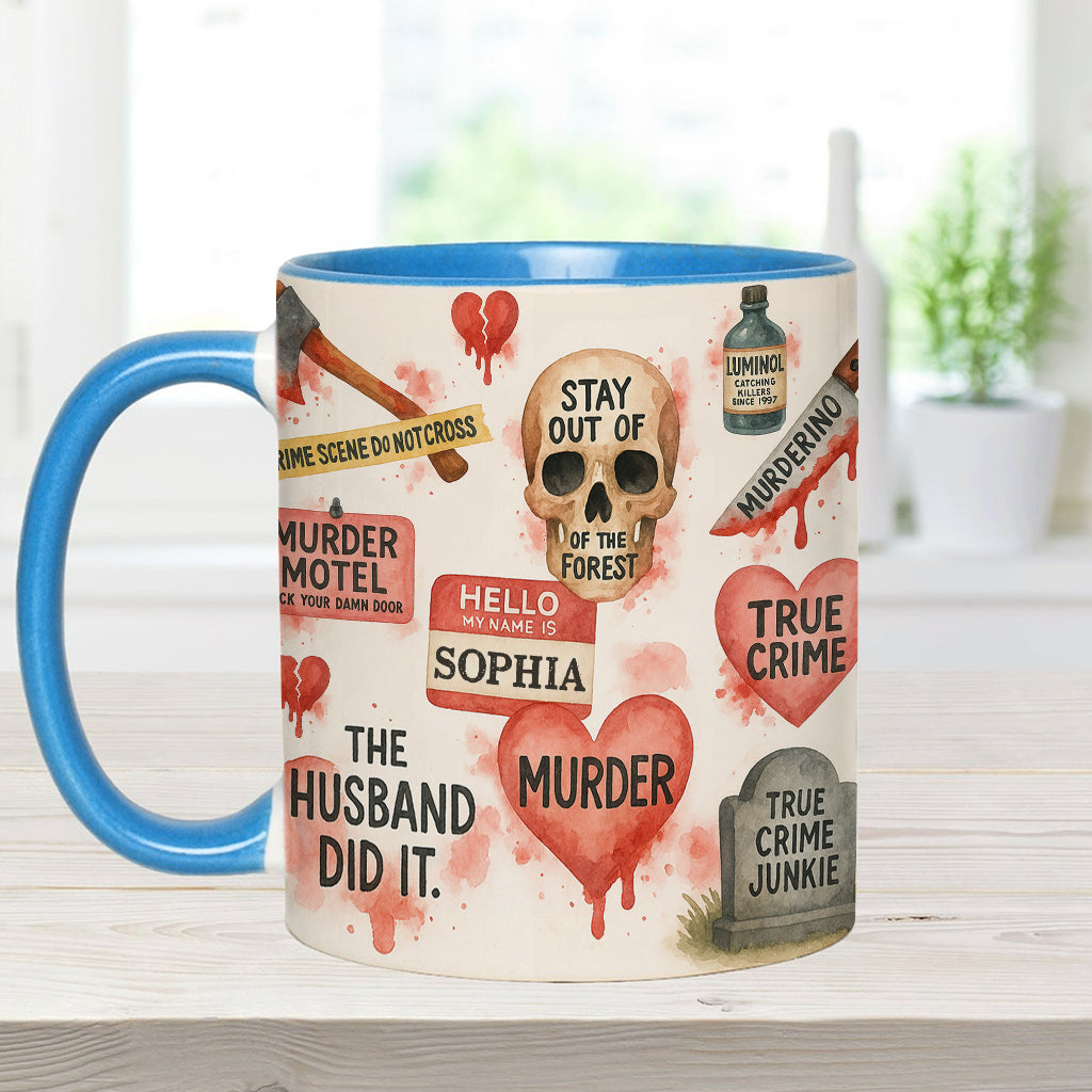 True Crime Lover - Personalized True Crime Accent Mug