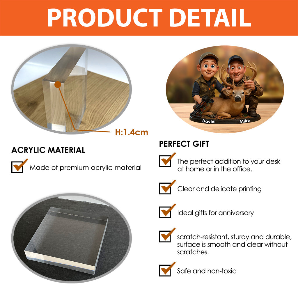 Hunting Life - Personalized Hunting Custom Shaped Acrylic Plaque