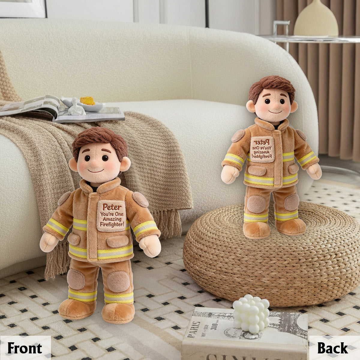 You Are One Amazing Firefighter - Personalized Firefighter Premium Faux Fur Pillow