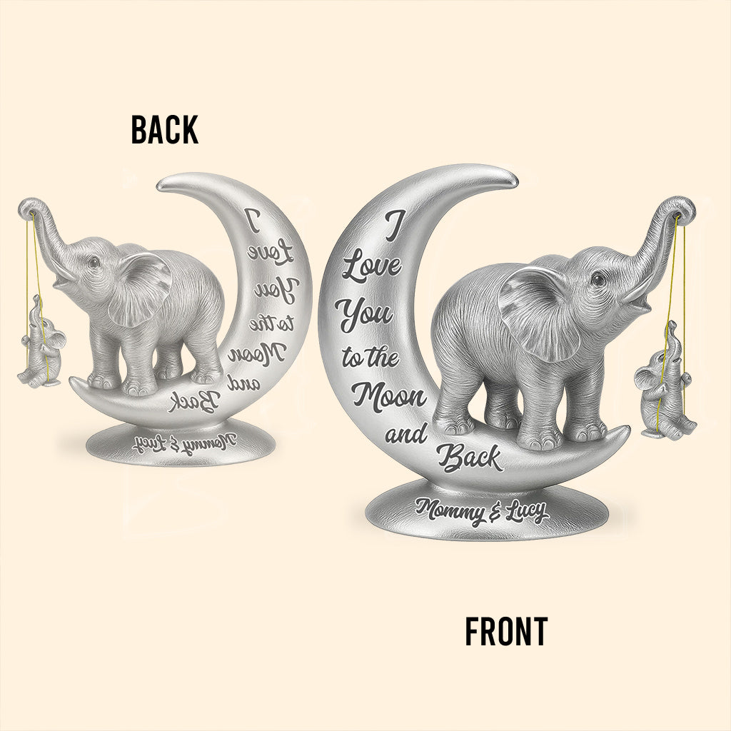 Elephant Mom Grandma - Personalized Daughter Custom Shaped Acrylic Plaque