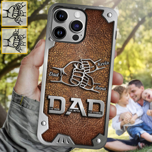 Dad The Man The Myth The Legend First Bump - Personalized Father Full Print Phone Case
