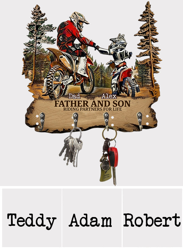 Best Riding Partners For Life - Personalized Dirt Bike Custom Shaped Hanging Rack