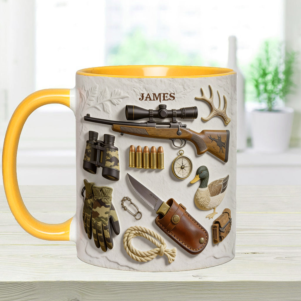 Love Hunting - Personalized Hunting Accent Mug & Coaster