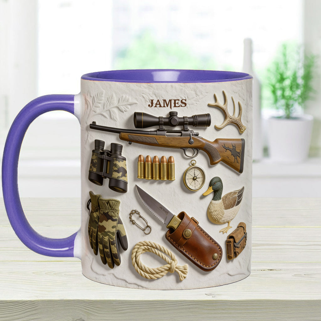 Love Hunting - Personalized Hunting Accent Mug & Coaster