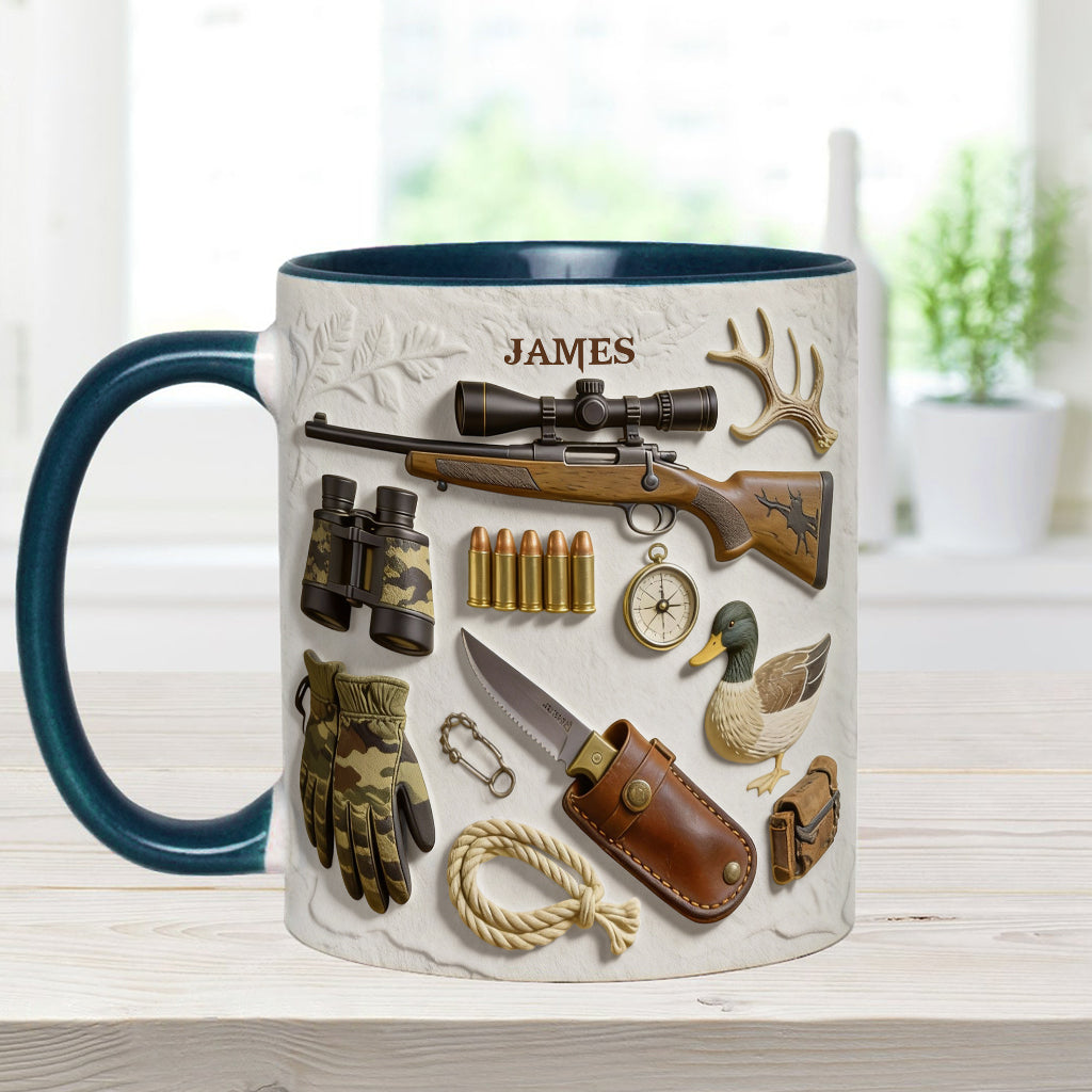 Love Hunting - Personalized Hunting Accent Mug & Coaster