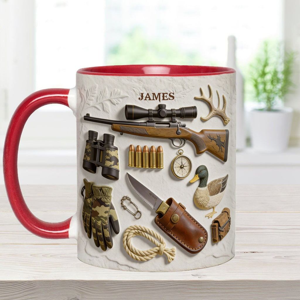 Love Hunting - Personalized Hunting Accent Mug & Coaster