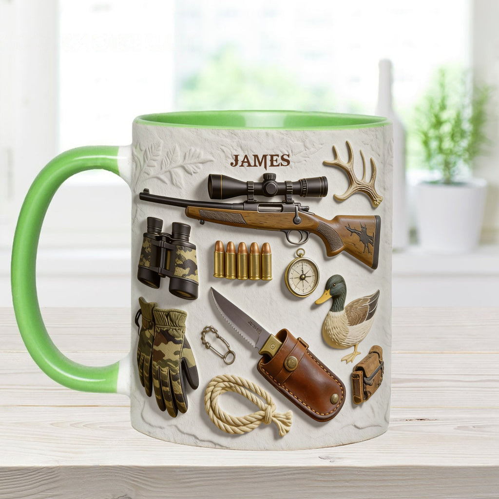Love Hunting - Personalized Hunting Accent Mug & Coaster
