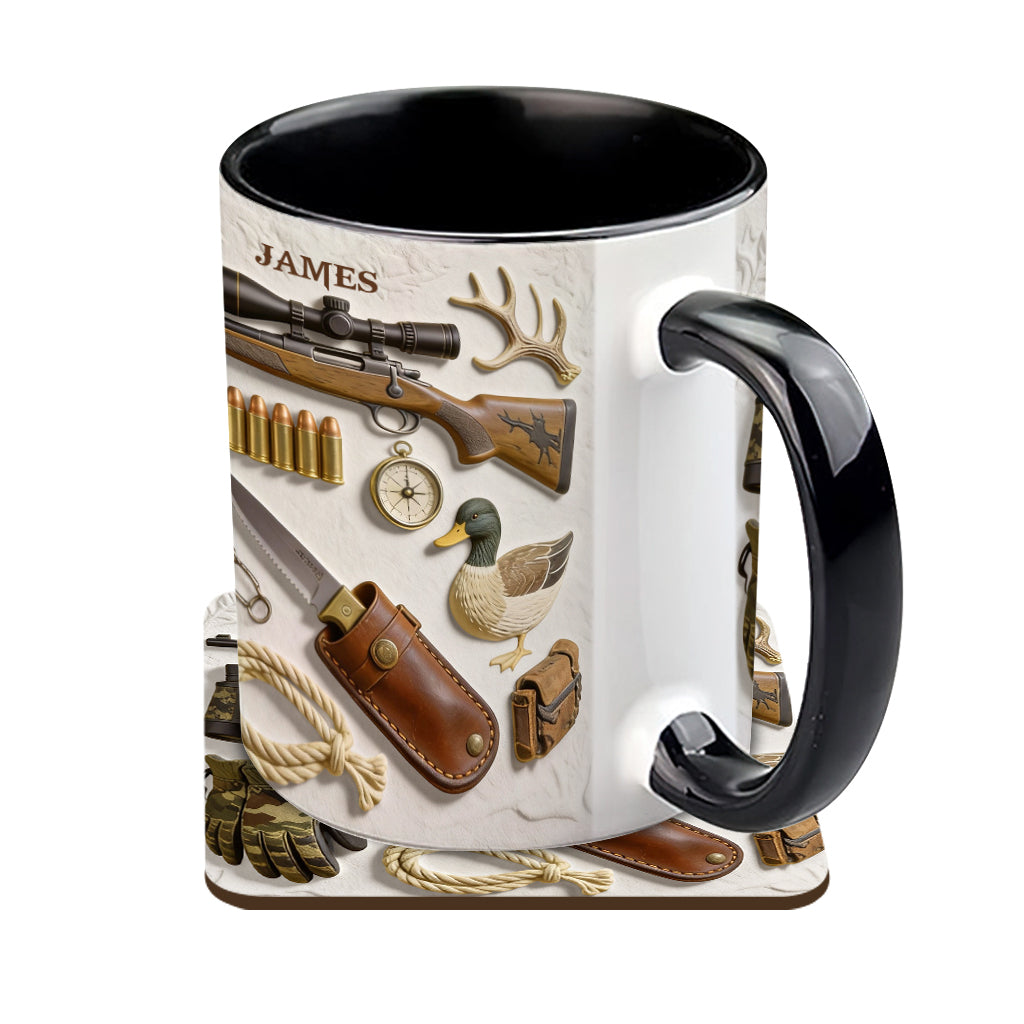 Love Hunting - Personalized Hunting Accent Mug & Coaster