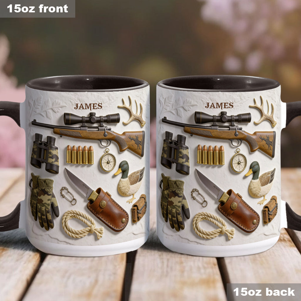 Love Hunting - Personalized Hunting Accent Mug & Coaster